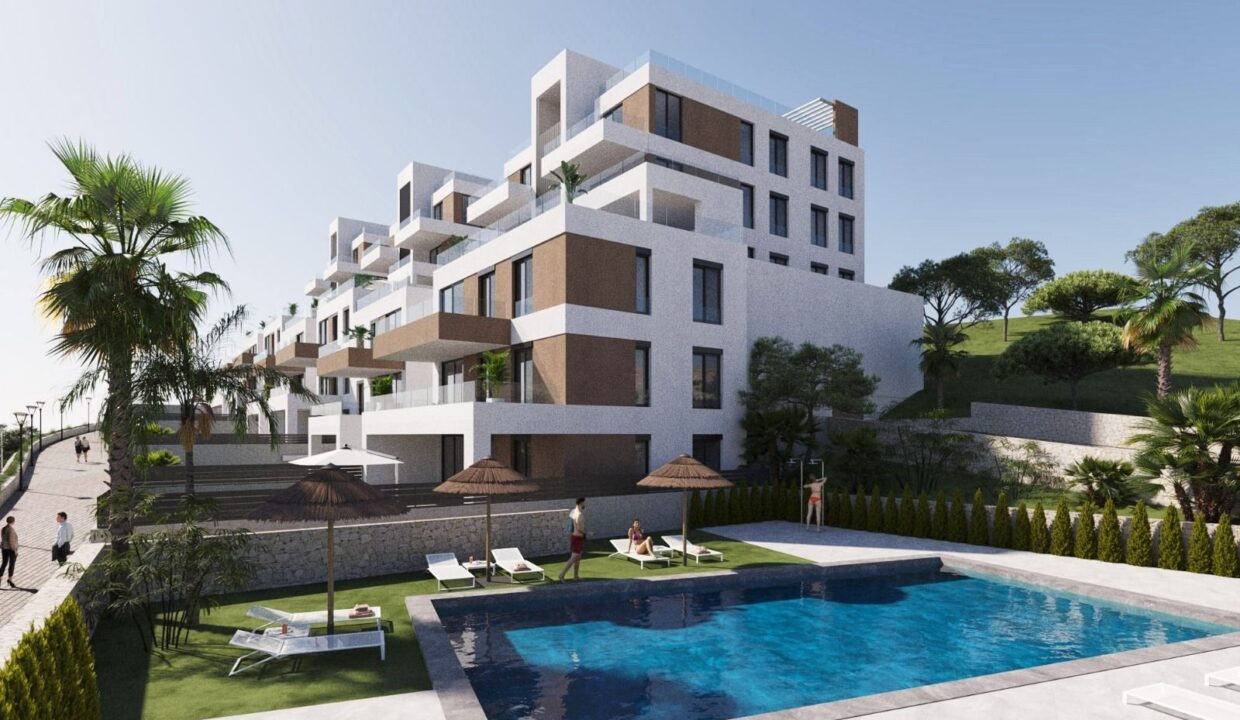 Central outdoor swimming pool Apt.